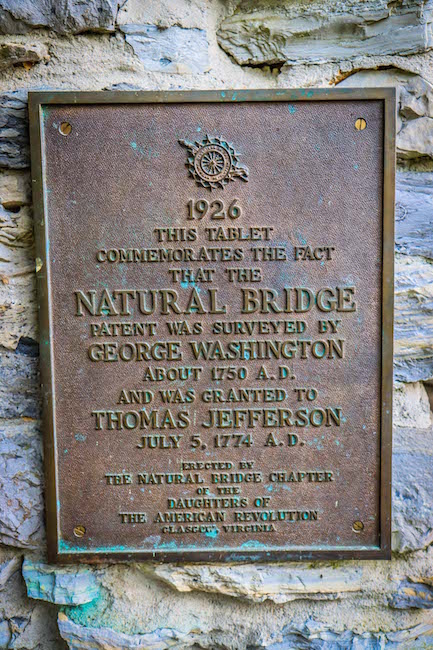Natural Bridge State Park Sign in Natural Bridge VA