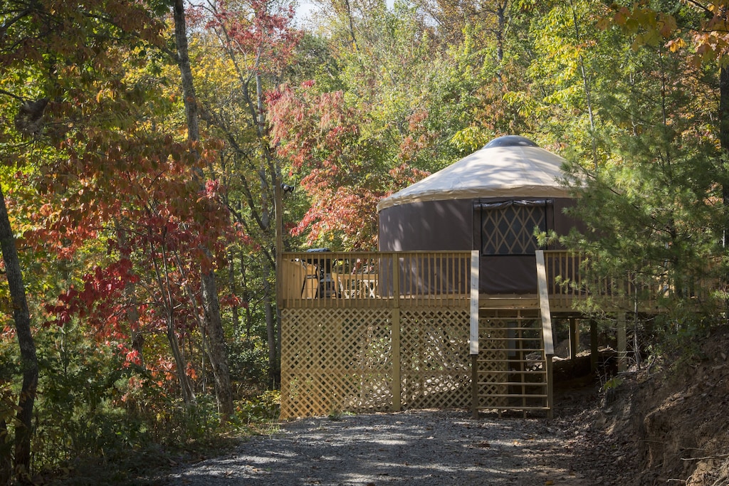 Namaste Yurt - cabins in asheville nc 
