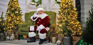 Santa at Lights of Hope in Woodstock GA