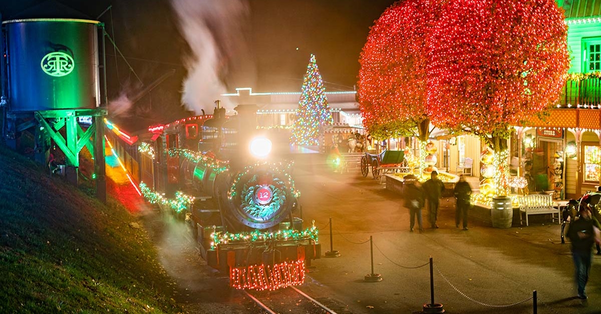 Festive Fun at Tweetsie Railroad Christmas in Blowing Rock NC