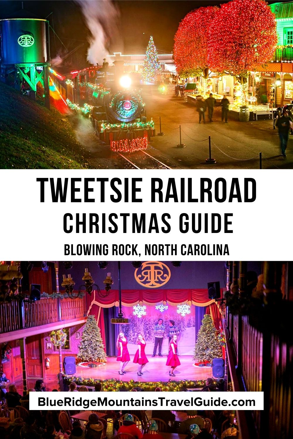 Festive Fun at Tweetsie Railroad Christmas in Blowing Rock NC