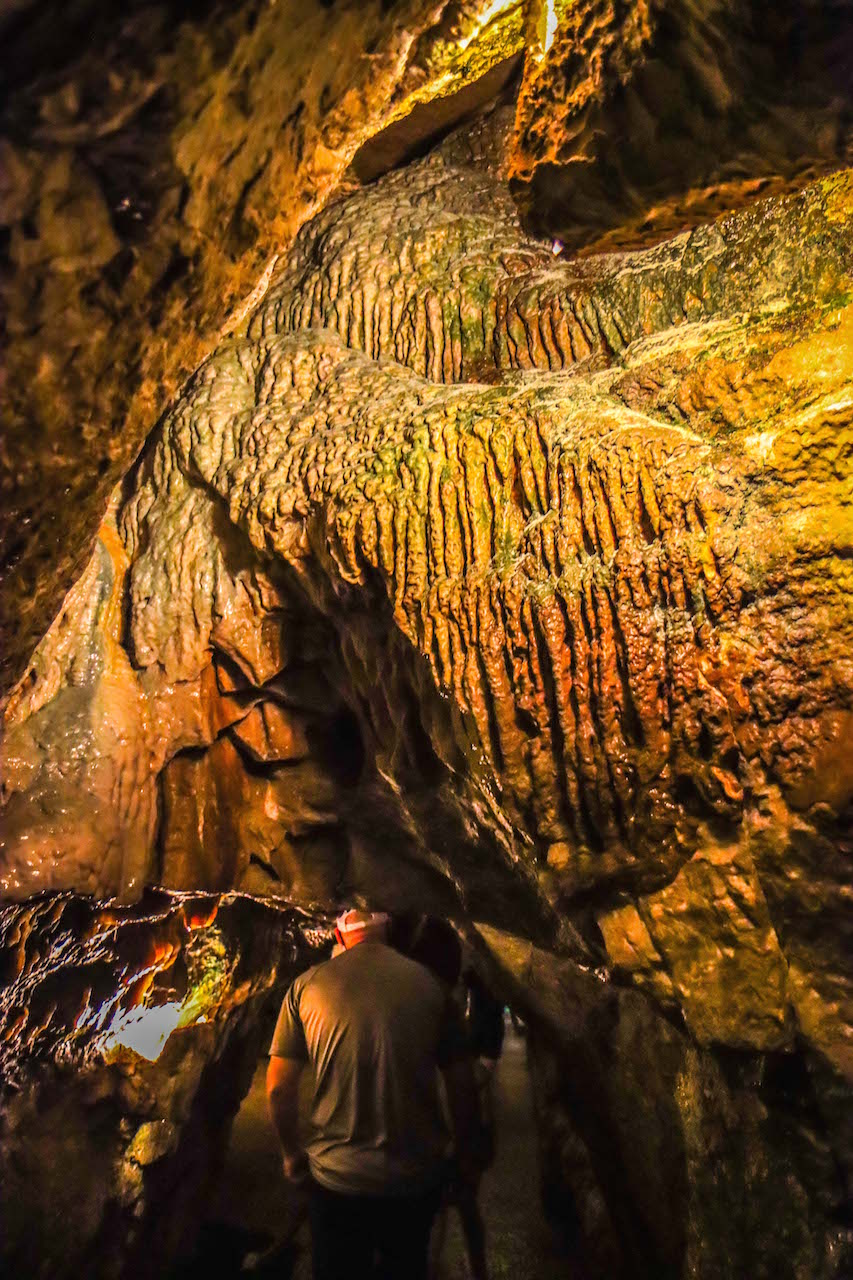 Linville Caverns in NC - Flowstone
