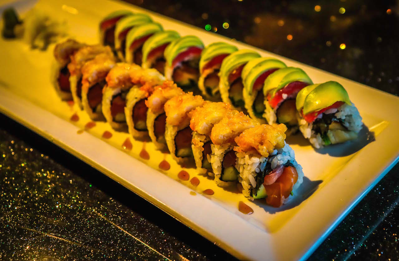 Sushi Platter at Moon Thai Sushi Restaurant in Blowing Rock NC