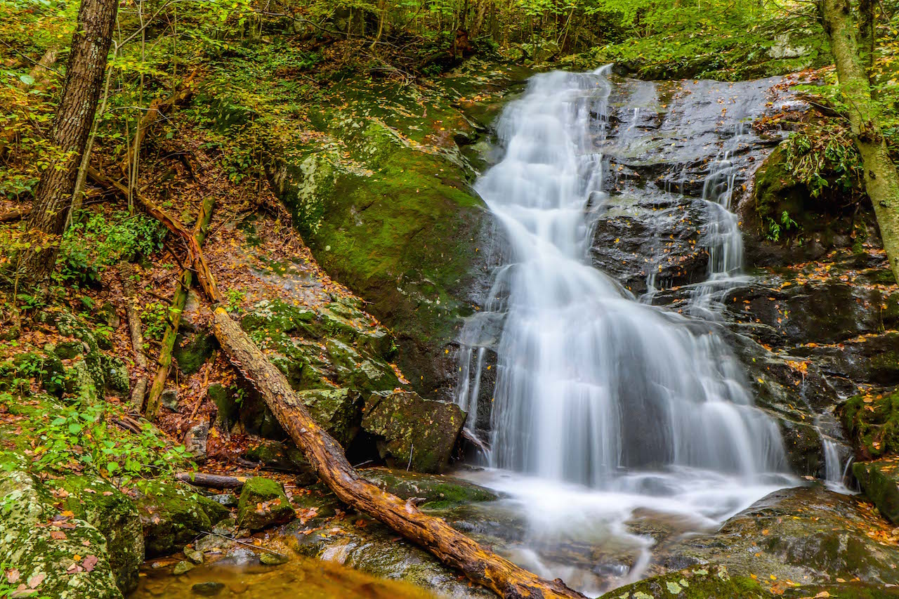 Crabtree Falls in Virginia Mountains, George Washington National Forest