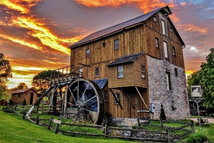 Wades Mill in Lexington VA, photo via Virginia Tourism