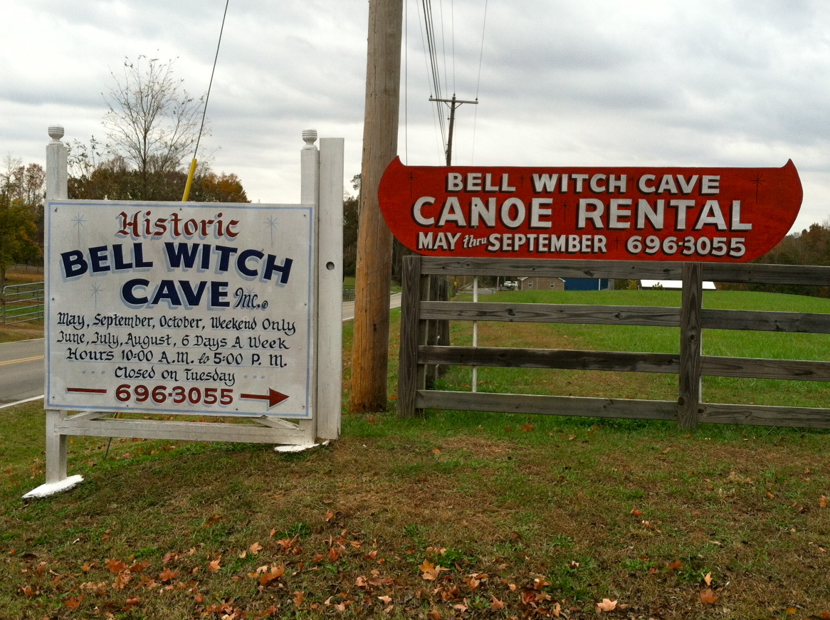 Historic Bell Witch Cave, Bell Witch Cave Canoe Rental - Appalachian folklore stories