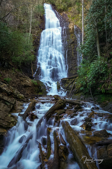 Mingo Falls in Cherokee NC, photo by Jason Dominy