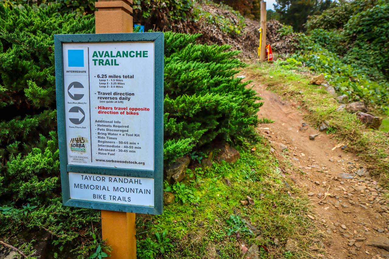 Avalanche Trail Loop at Olde Rope Mill Park in Woodstock GA