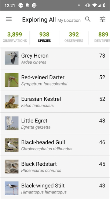 iNaturalist app