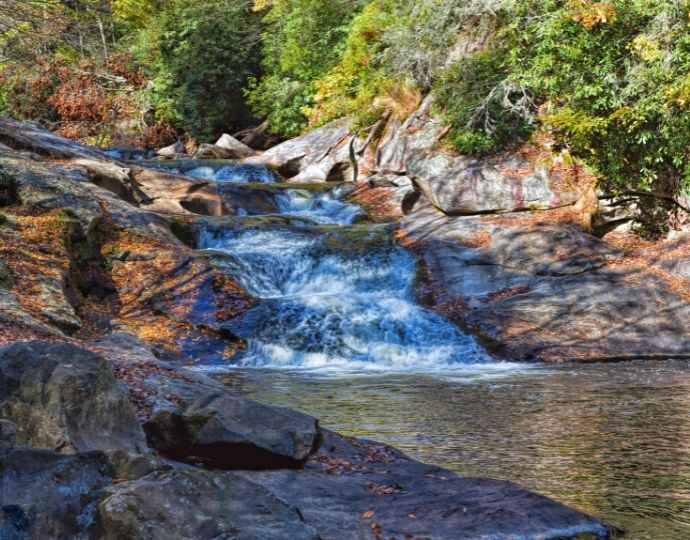 Bust Your Butt Falls -Nantahala National Forest Camping