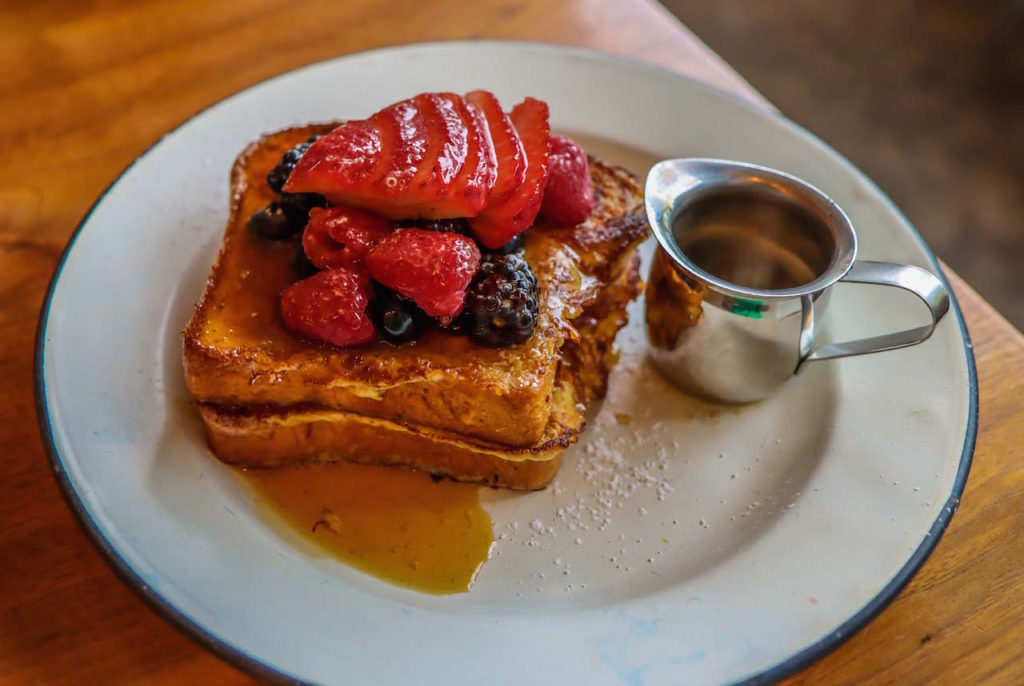 French Toast at Orchard Coffee in WaynesVille NC
