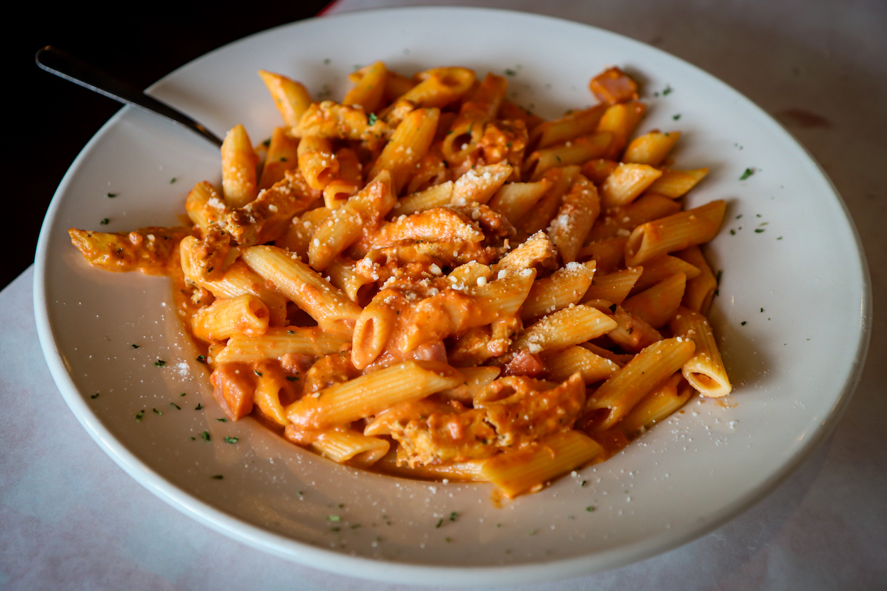 Penne alla Vodka at Vale 241 Italian Restaurant in Clyde NC