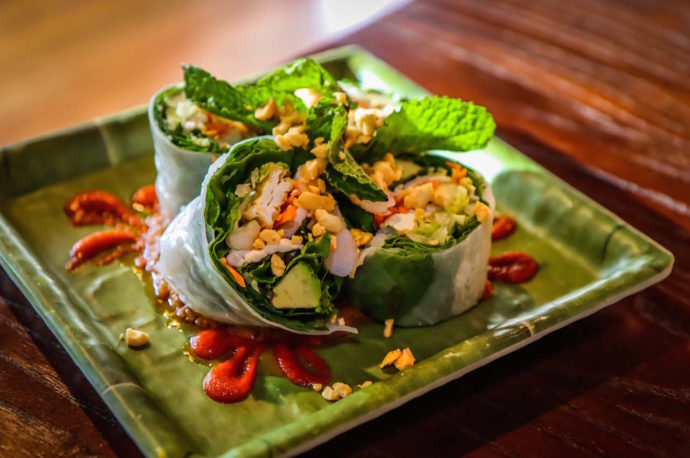 Spring Rolls at Suwana Asian Cuisine in WaynesVille NC