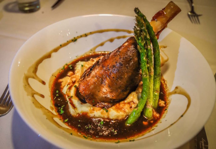 Lamb Shank at The Chef's Table in Waynesville NC