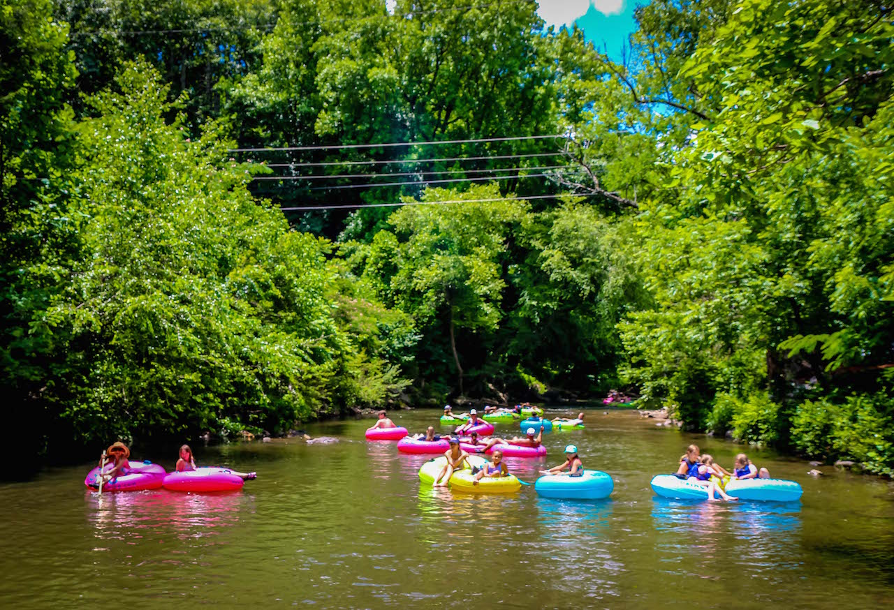 Tubing the Chattahoochee River in Helen GA