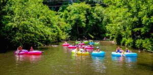 Tubing the Chattahoochee River in Helen GA