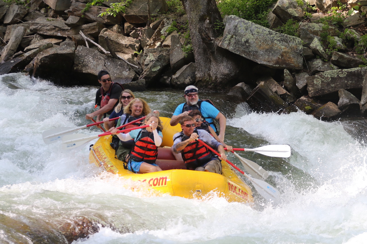 Whitewater Rafting the Nantahala River in Bryson City NC