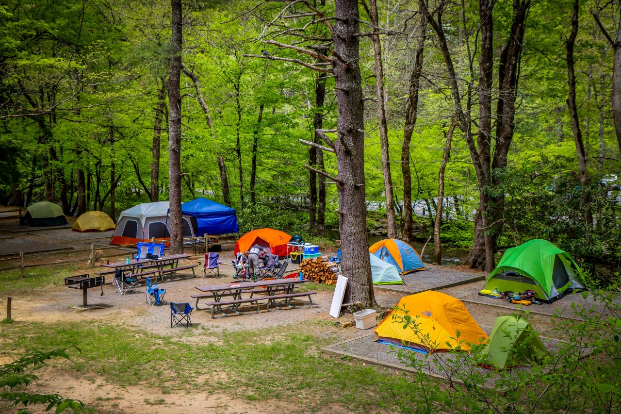 Deep Creek Campground in Bryson City NC