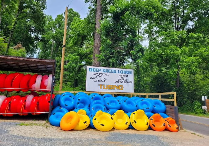 Deep Creek Lodge Tubing in Bryson City NC