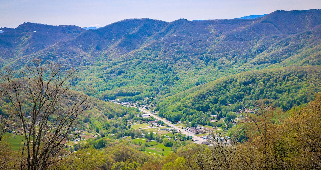 Maggie Valley NC Seen From Ghost Town in the Sky