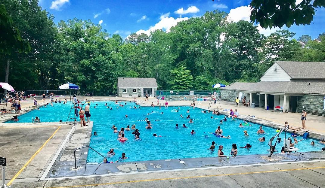 NC swimming - Swimming Pool at Morrow Mountain State Park