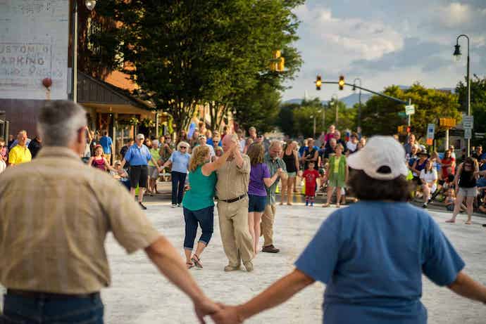 Waynesville Street Dance in Downtown Waynesville NC