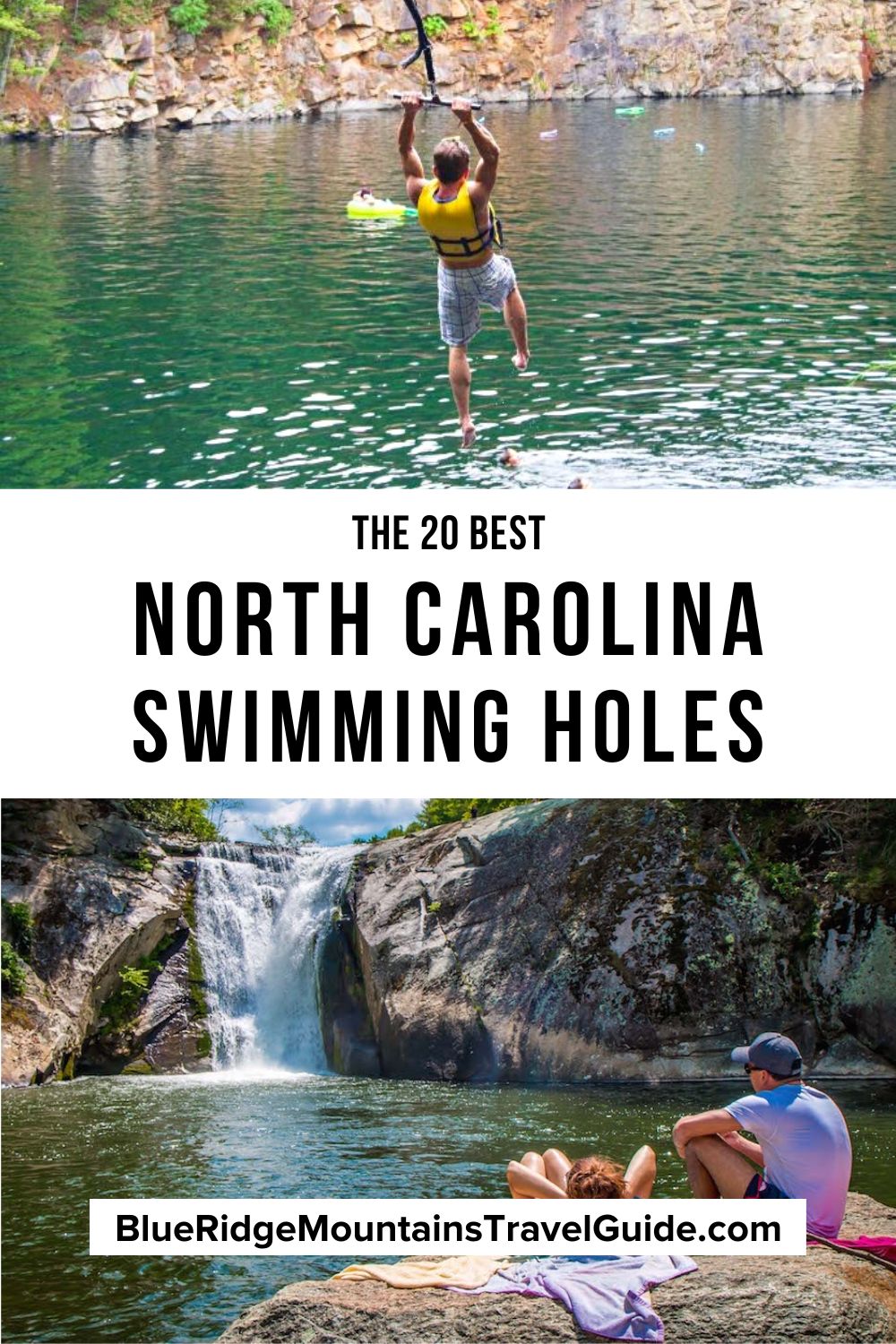 The 20 Best NC swimming holes in Western North Carolina where a dip is a must-do on the agenda. | swimming holes in nc | swimming holes in north carolina | north carolina swimming | swimming holes in asheville | asheville swimming holes | swimming holes in asheville nc | swimming holes near asheville | Lake Lure Swimming | swimming in asheville nc | best swimming holes in nc | midnight swimming hole nc | swimming holes near boone nc | places to swim in nc | swimming holes near asheville nc |