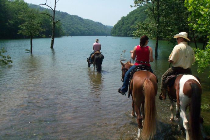 Bryson City horseback riding -Deep Creek Horse Camp