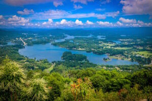 Bell Mountain Overlook of Lake Chatuge in Hiawassee GA
