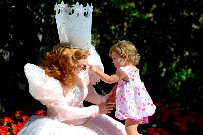 Glinda, The Good Witch. at Land of Oz theme park