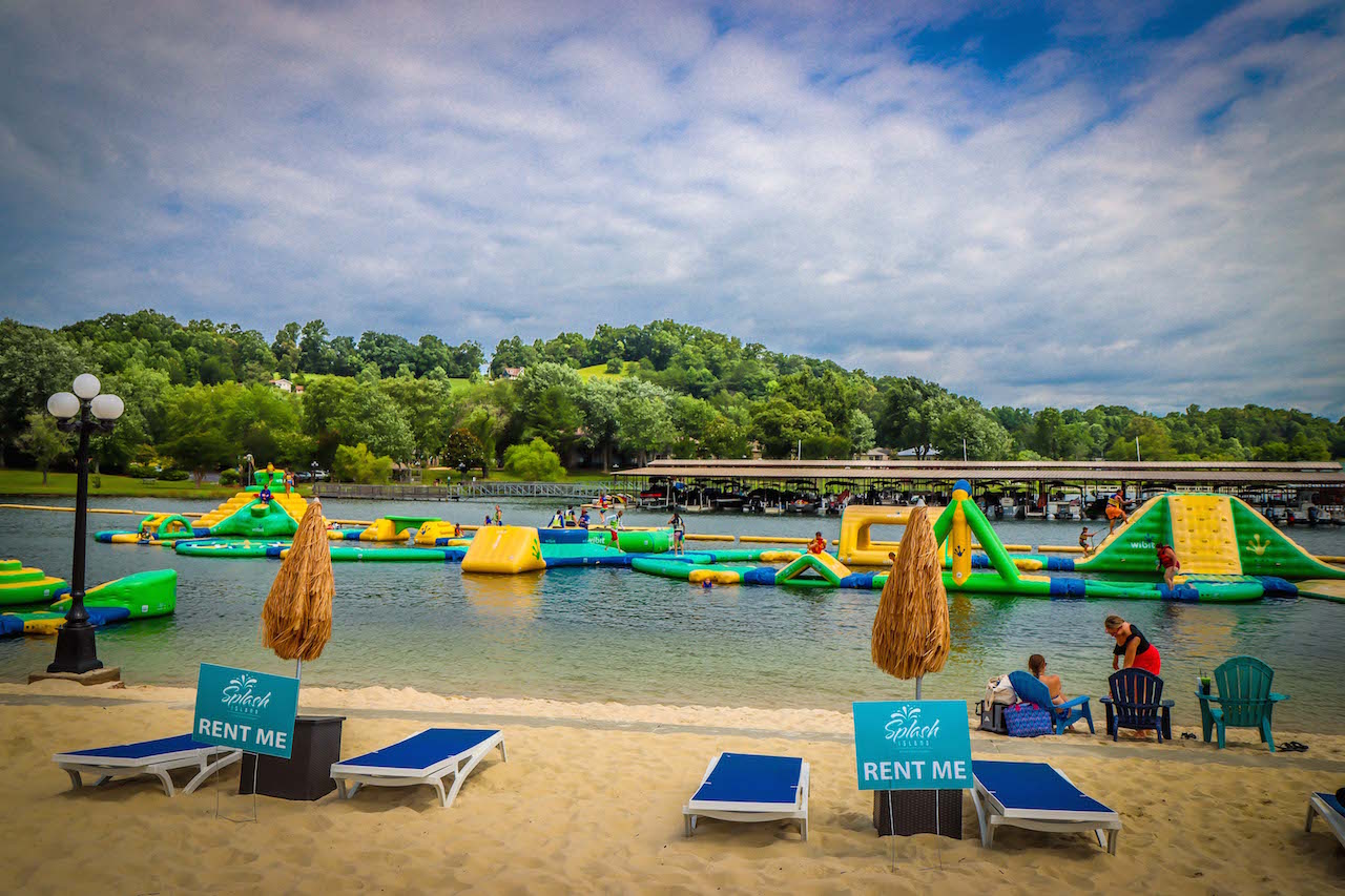 Splash Island Water Park on Lake Chatuge in Hiawassee GA