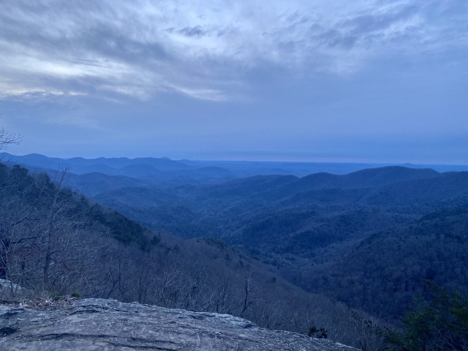 Hiking the Preachers Rock Trail Near Dahlonega GA