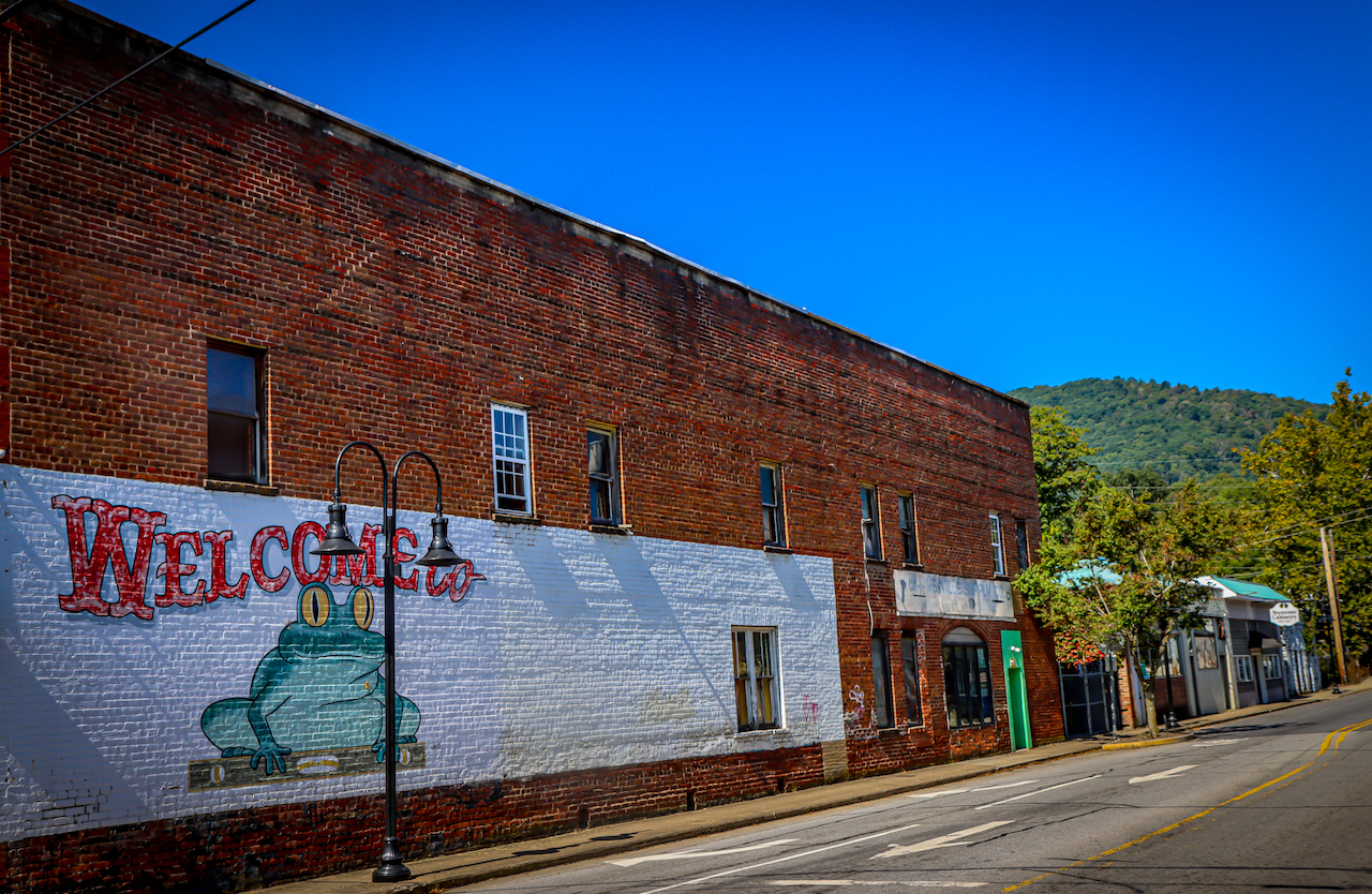 The Frog Level Historic District in Waynesville NC
