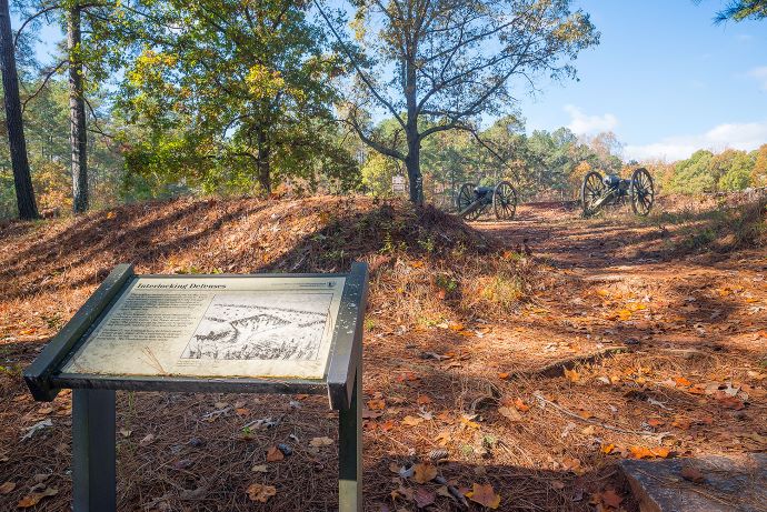 Kennesaw Mountain National Battlefield Park Interlocking Defenses by Tom Wilson via NPS 