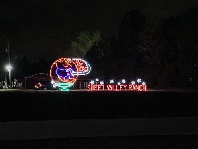 Christmas lights North Carolina - Sweet Valley Ranch