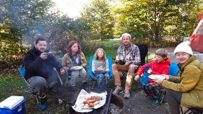 Camping in the smoky mountains - Balsam Mountain Campground
