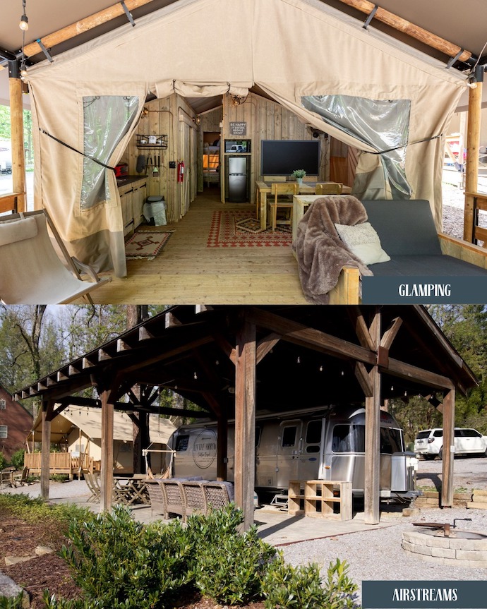 Glamping Smoky Mountains- Little Arrow Outdoor Resort