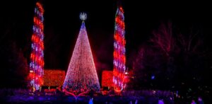 Quilted Christmas Lights NC Arboretum in Asheville