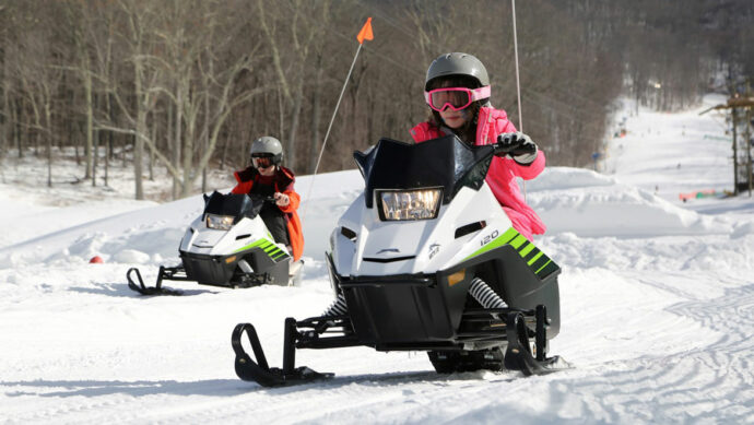 Virginia ski resorts - Snow mobile at The Omni Homestead Resort