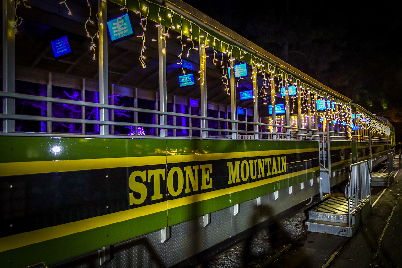 Christmas train rides in Georgia - Stone Mountain Christmas