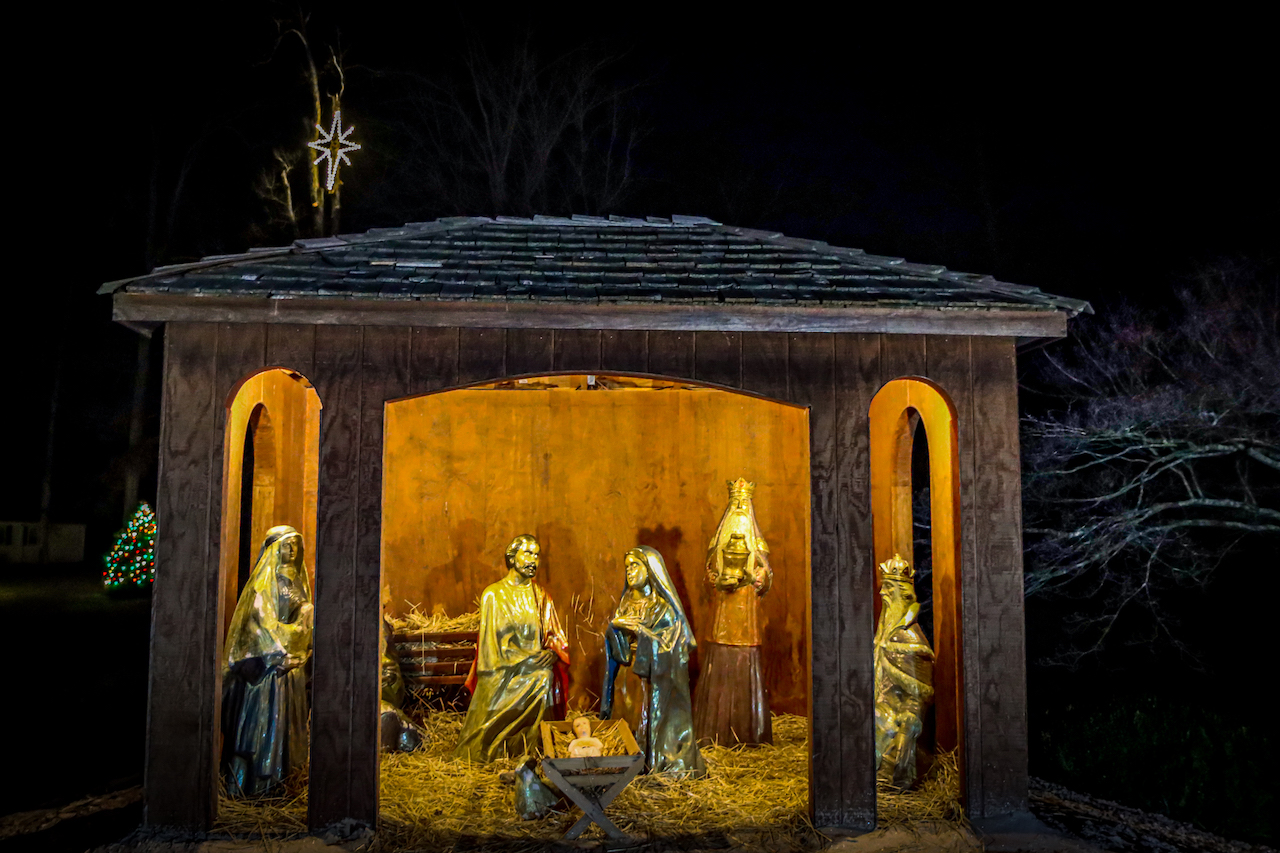 Nativity Scene in Christmas Town USA (McAdenville NC)