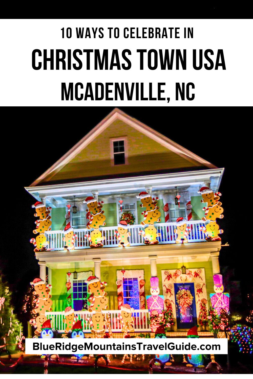 Christmas Town USA: 10 Ways to Celebrate in McAdenville NC, including tips on when to go, where to park, and fun things to do at Christmas time.