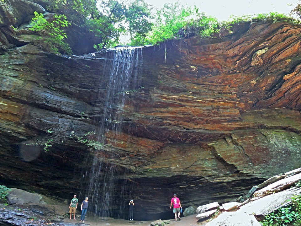 best hikes near Asheville NC - Moore Cove Falls NC