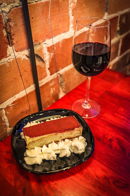 Tiramisu at Wine Down on Main in Brevard NC