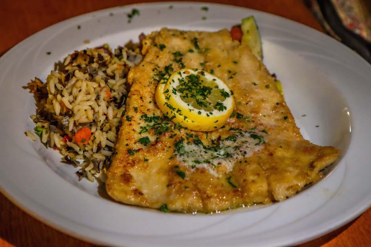 Blue Ridge Parkway restaurant with a view - Peaks of Otter Lodge Restaurant Trout 