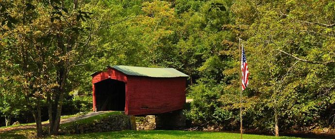 Link Farm Covered Bridge in VA