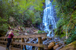Mary at Mingo Falls Cherokee North Carolina