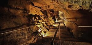 Natural Bridge Caverns Shaft by Bret Love & Mary Gabbett