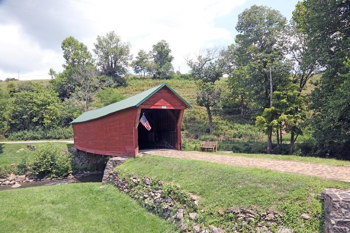 Virginia Bridges - Sinking Creek Covered Bridge/Clover Hollow Bridge in VA