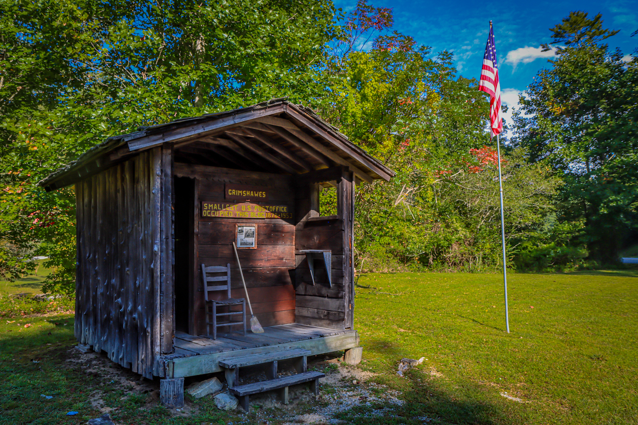 Historic Grimshawes Post Office in Cashiers NC